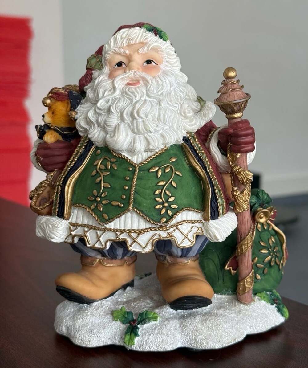 Fitz and Floyd Jolly Old Saint Nicholas Musical Figurine tested